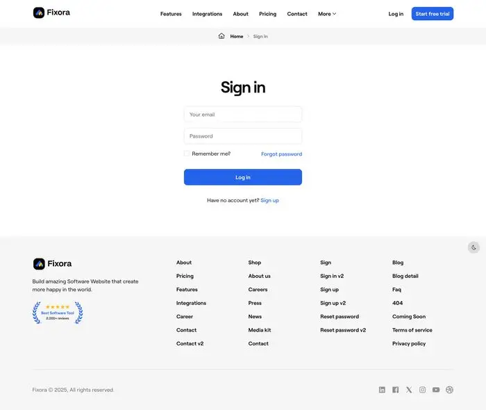 Sign in v2